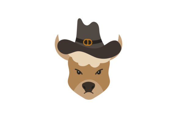 Bison with Cowboy Hat - Cartoon Review