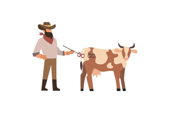 Cowboy Branding a Cow Embroidery Review