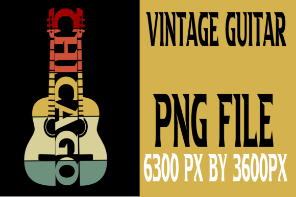 Retro Vintage Sunset Guitar City Design Review