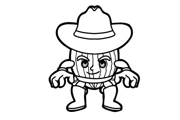Watermelon Cowboy Line Art Embroidery Review