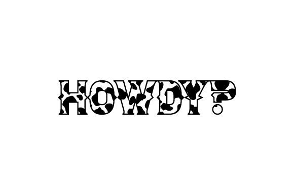 Western - Howdy Cow Pattern